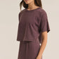 Sway Cotton Tee in Plum