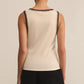 Social Whipstitch Tank in White
