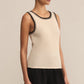 Social Whipstitch Tank in White
