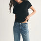 Tourist Knit Jersey Tee in Black
