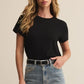 Tourist Knit Jersey Tee in Black