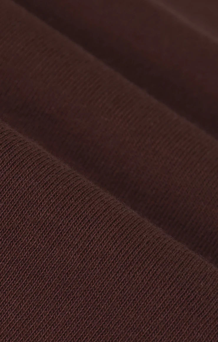 Tourist Knit Jersey Tee in Chocolate Cherry