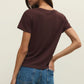 Tourist Knit Jersey Tee in Chocolate Cherry