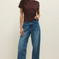 Tourist Knit Jersey Tee in Chocolate Cherry