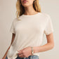 Tourist Knit Jersey Tee in Crystal