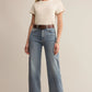Tourist Knit Jersey Tee in Crystal