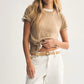 Tourist Knit Jersey Tee in Desert Tan