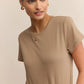 Tourist Knit Jersey Tee in Desert Tan