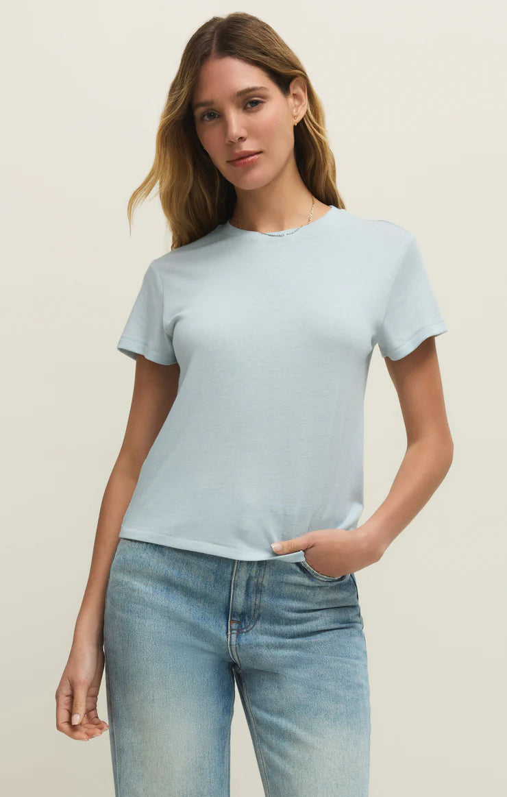 Tourist Knit Jersey Tee in Rain