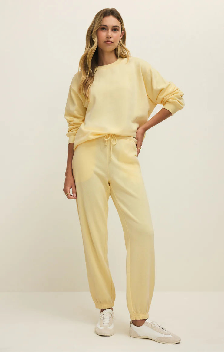 Classic Boyfriend Sweatshirt in Butter Yellow
