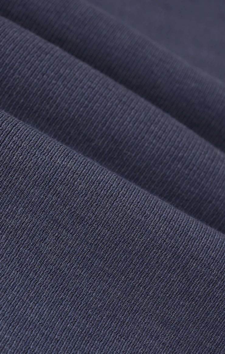 Renae Rib S/S Top in Indigo