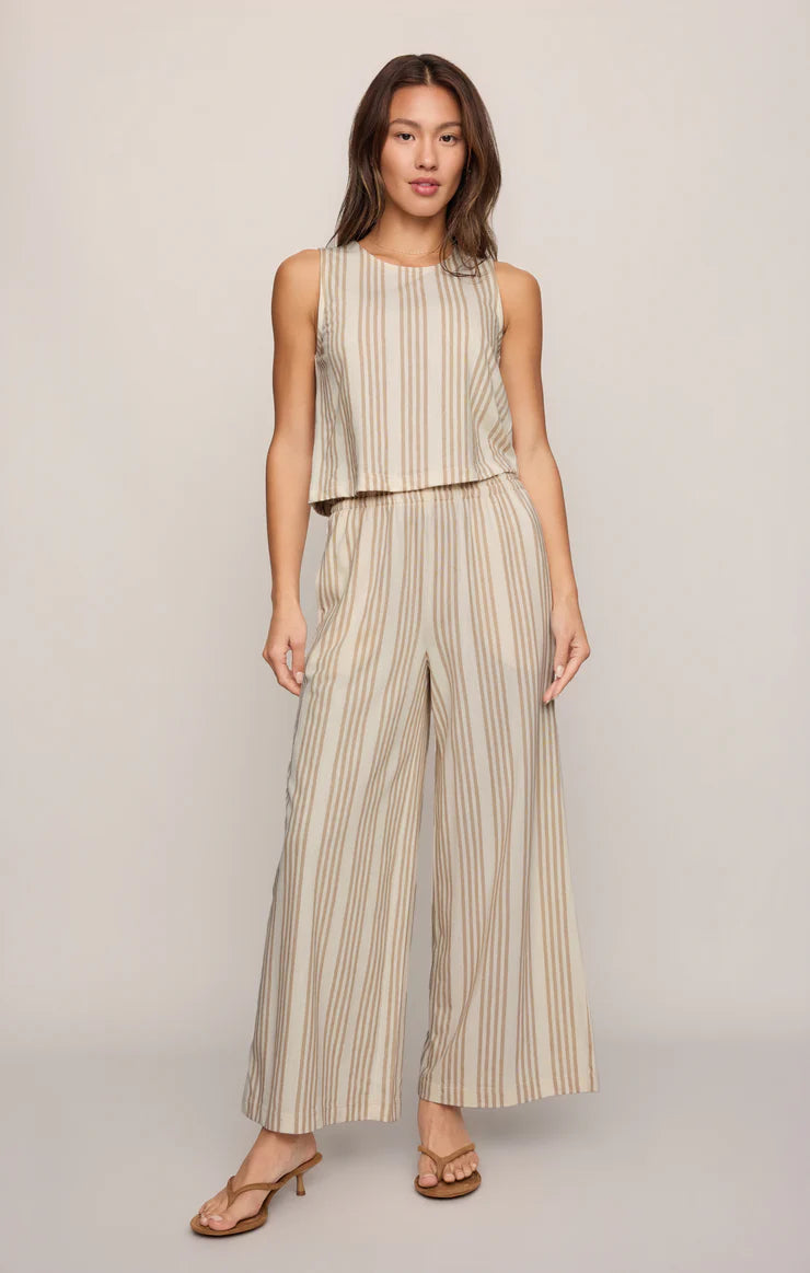 Sloane Knit Striped Top in Cloud