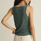 Julian Crochet Tank in Everglade