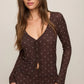 Amara Polka Dot Mesh Top