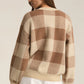 Check You Later Plaid Sweater in Campfire