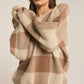 Check You Later Plaid Sweater in Campfire