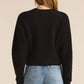 Destiny Plush Sweater in Black