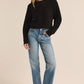 Destiny Plush Sweater in Black