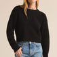 Destiny Plush Sweater in Black