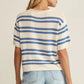 Prado Striped Sweater in Lake Blue