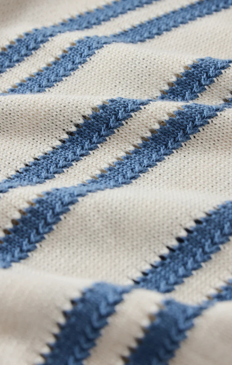 Prado Striped Sweater in Lake Blue