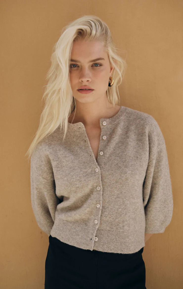 Valor Cardigan Natural Heather