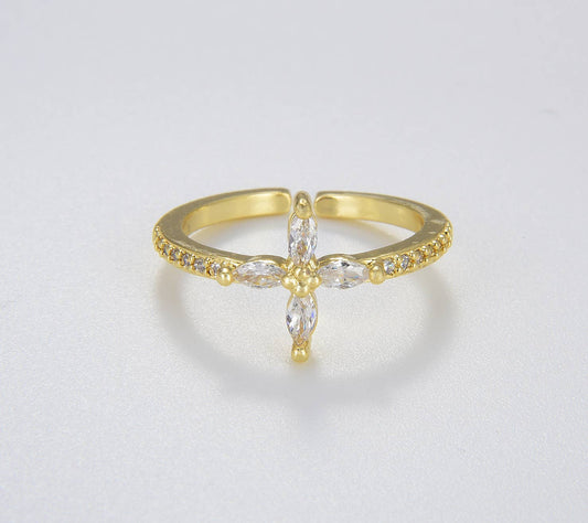 Cross Adjustable Ring