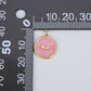 Pink Enamel Angel Wings Medallion Charm