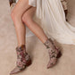 The Karina Mauve Tapestry Fall Bootie