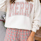 Merry Plaid Merry Christmas Shorts Set