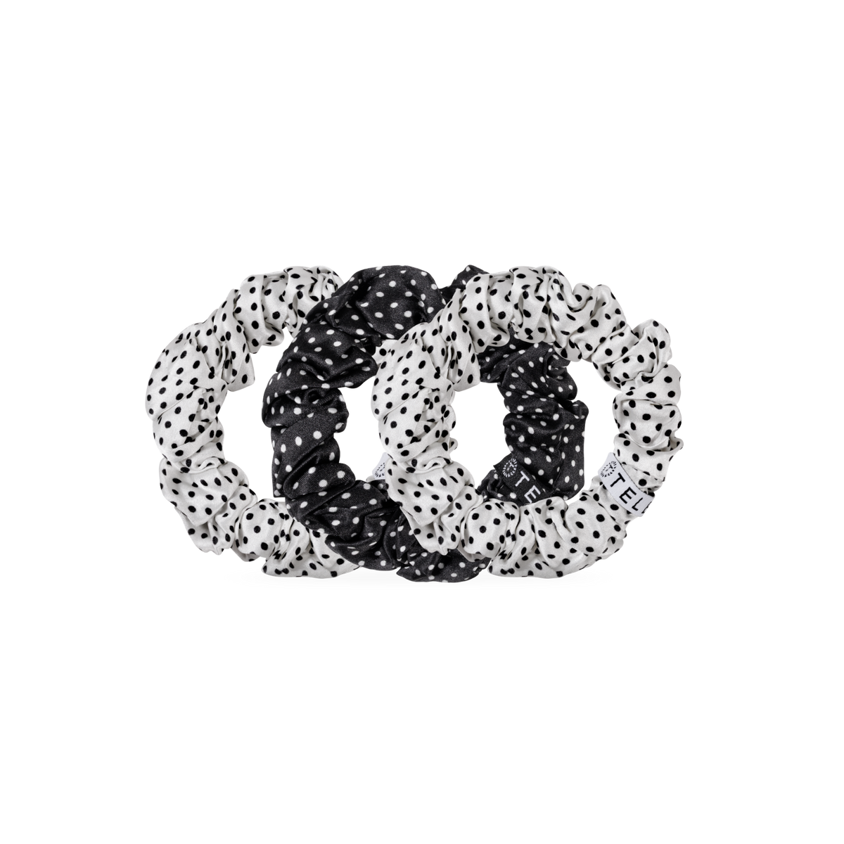Large Polka Dot Party Silk Scrunchies