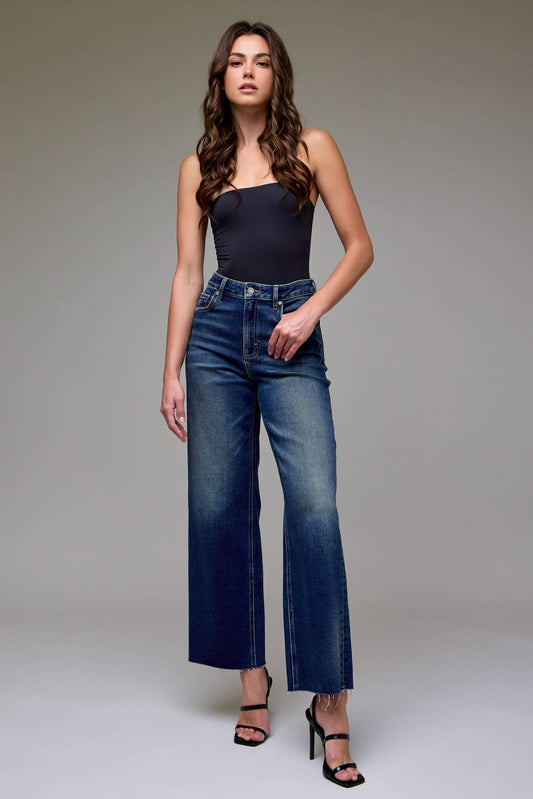 Logan Dark Vintage Clean Stretch Dad Jeans