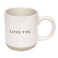 Love You Stoneware Coffee Mug
