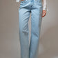 Laney Western Diamond Studded Straight Leg Jeans