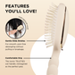 Teleties Detangler Hair Brush for Medium Hair in Tan