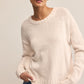 Beck Textured Sweater in Crystal