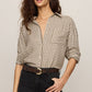 River Plaid Button Up in Dark Chocolate