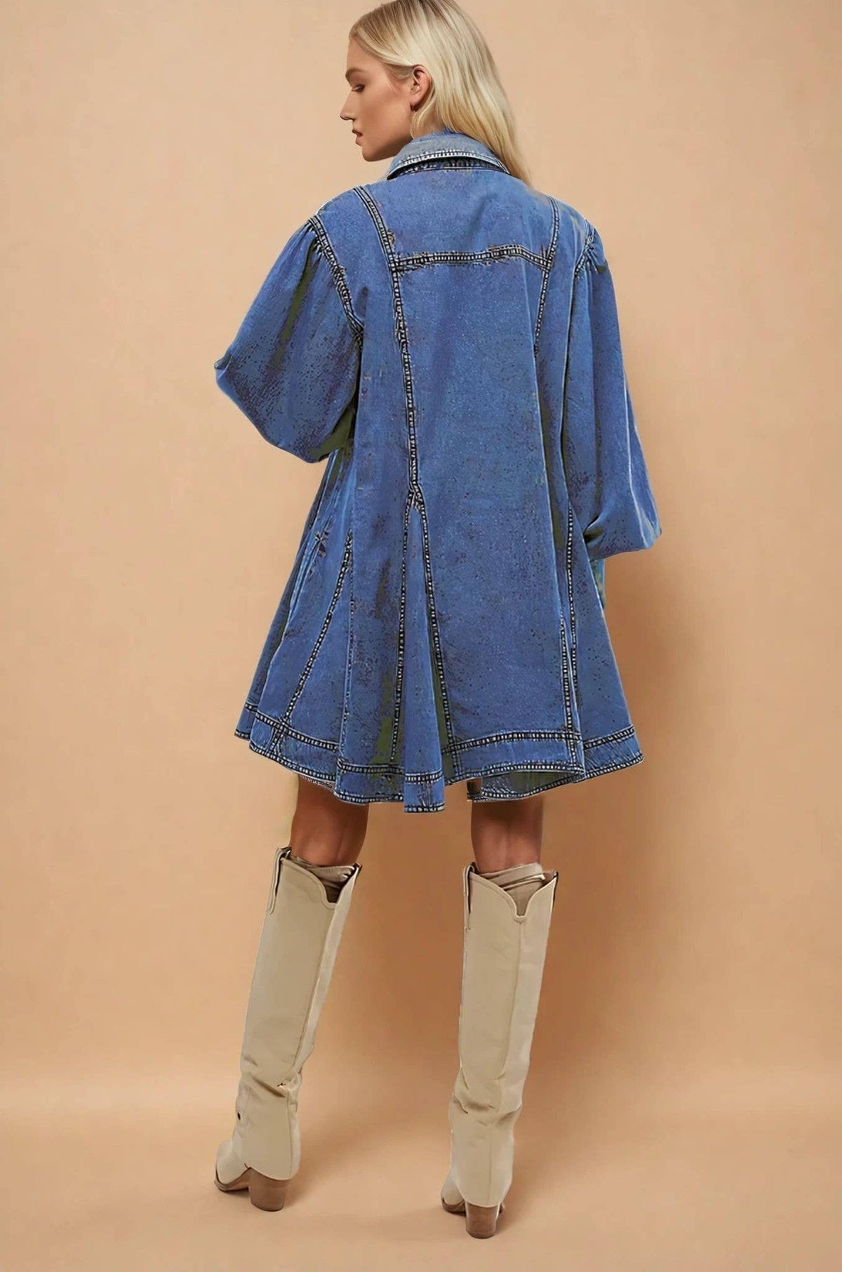 Rachel A-Line Denim Dress