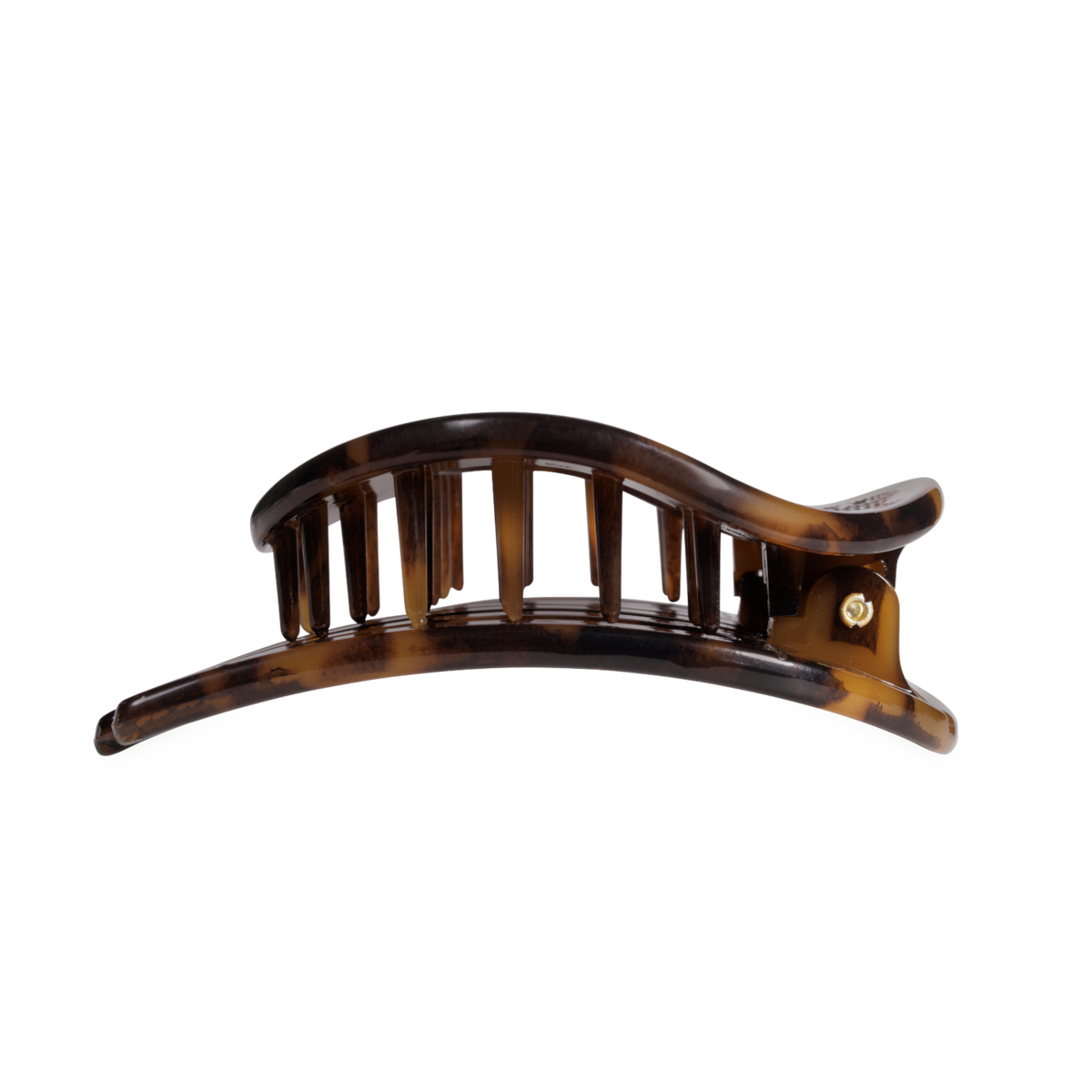 Flat Circle Hair Clip Large Tortoise