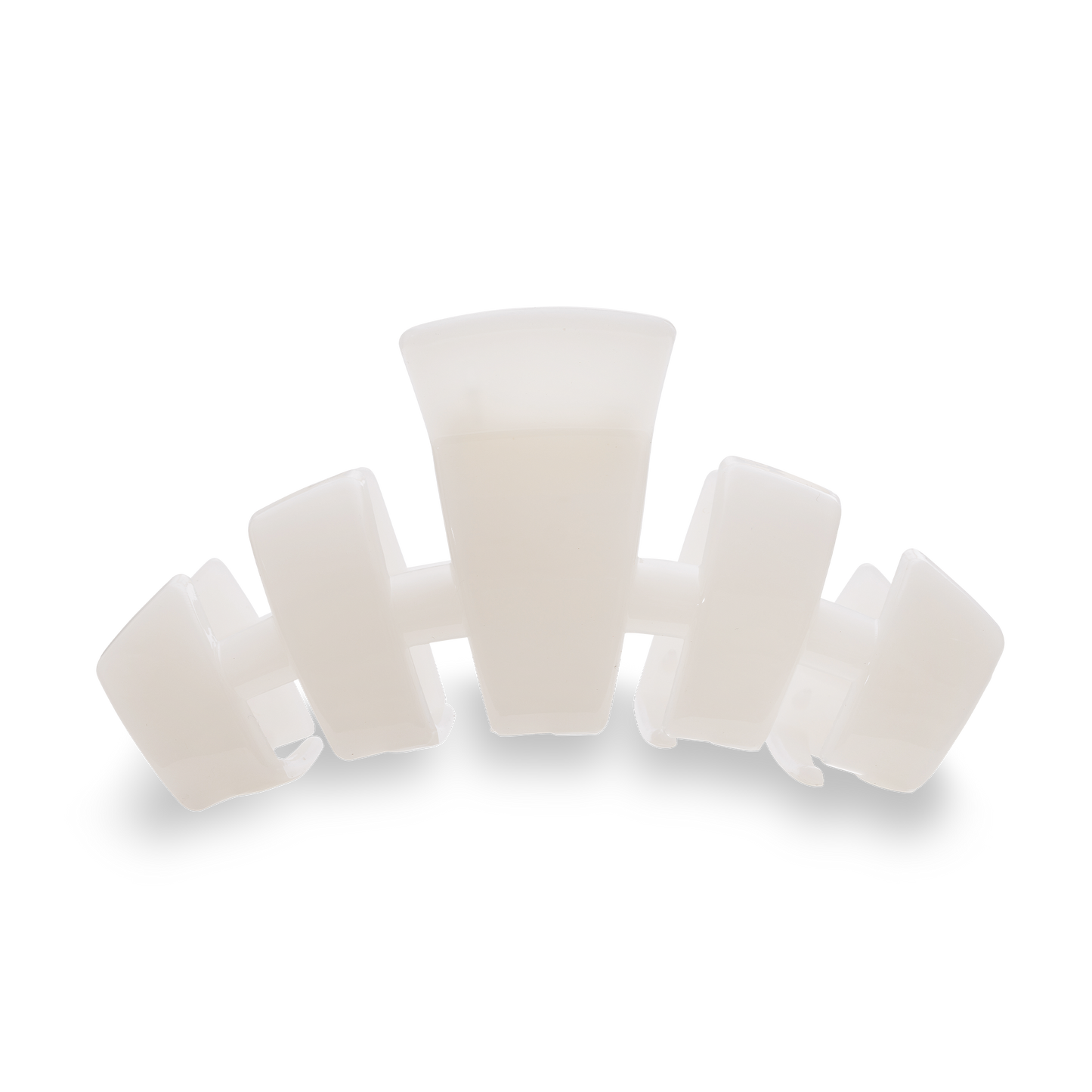 Classic Hair Clip Large in Coconut White