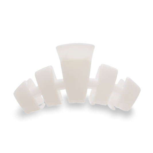 Classic Hair Clip Large in Coconut White