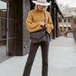 Sloane Flapover Crossbody in Brown
