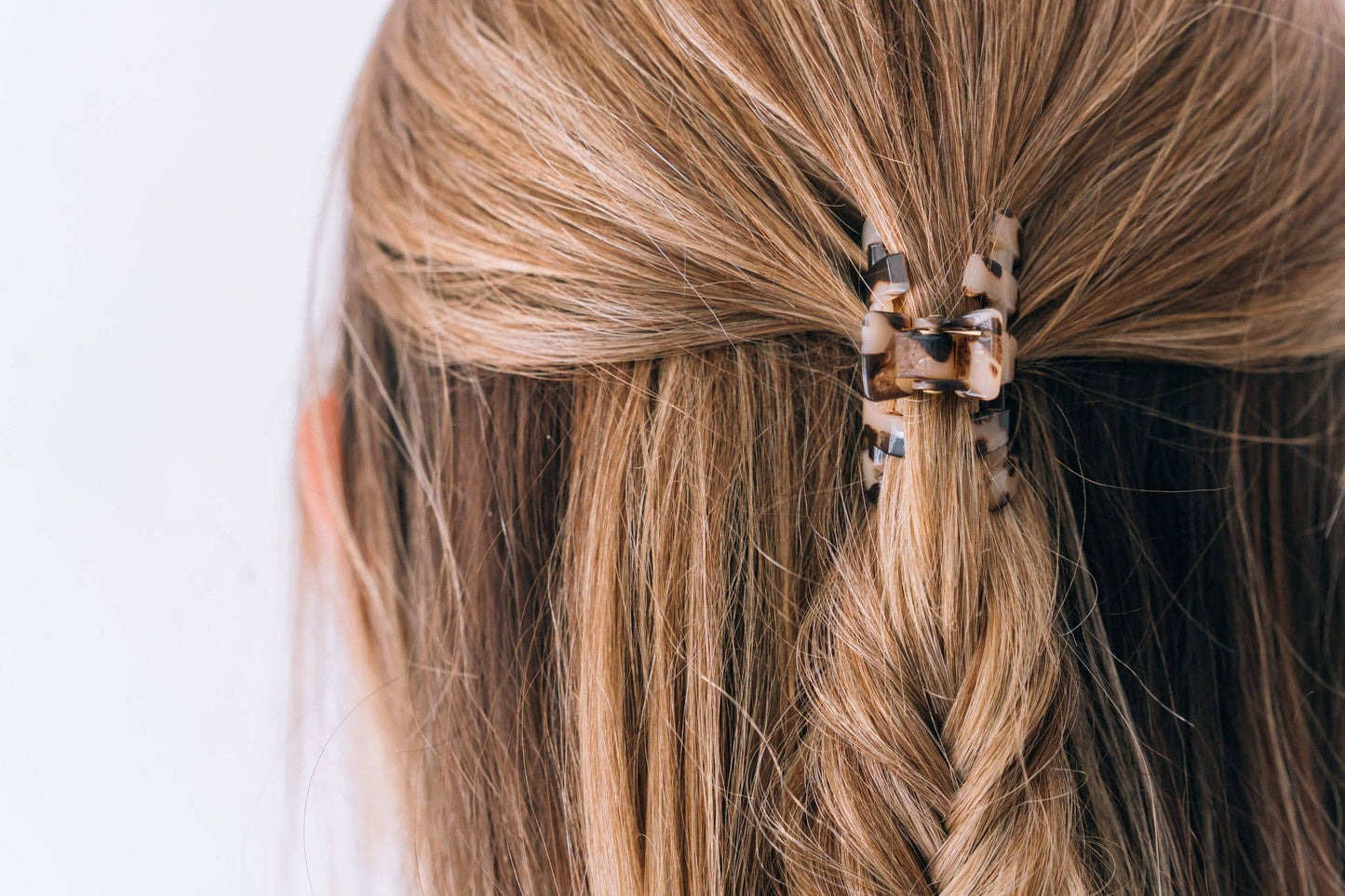 Tiny Blonde Tortoise Classic Hair Clip
