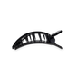 Square Flat Hair Clip Small in Jet Black