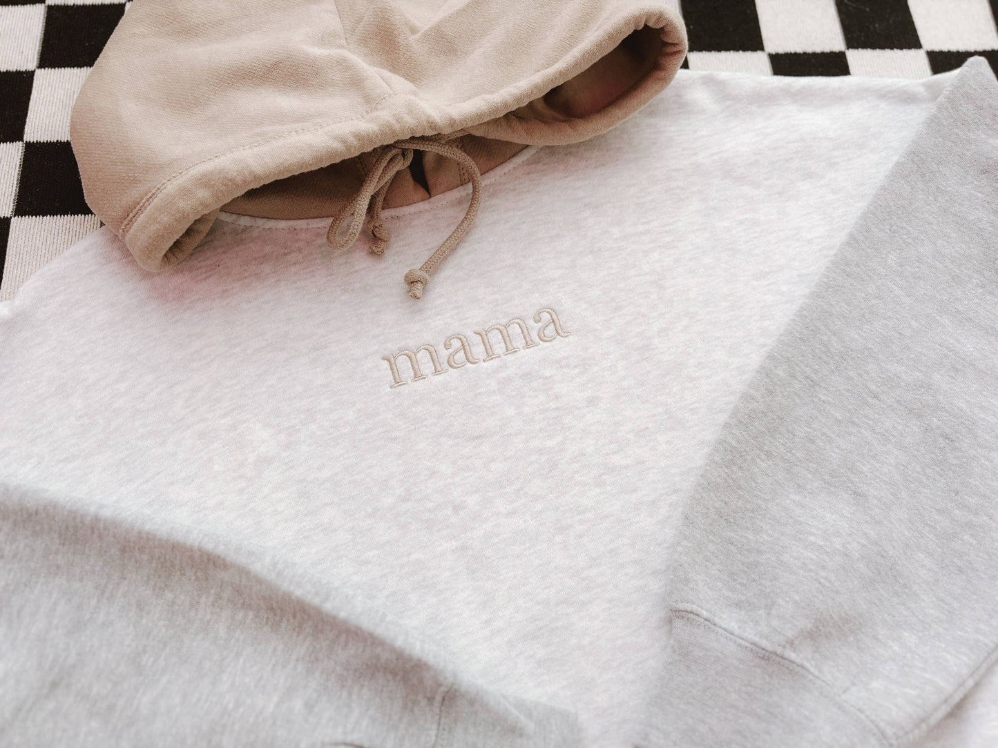 Neutral Mama Colorblock Hoodie