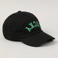 LUCKY Upside Down Embroidery Baseball Cap in Black