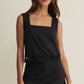 Charlene Embroidery Top in Black