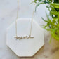 Mama Necklace in Silver