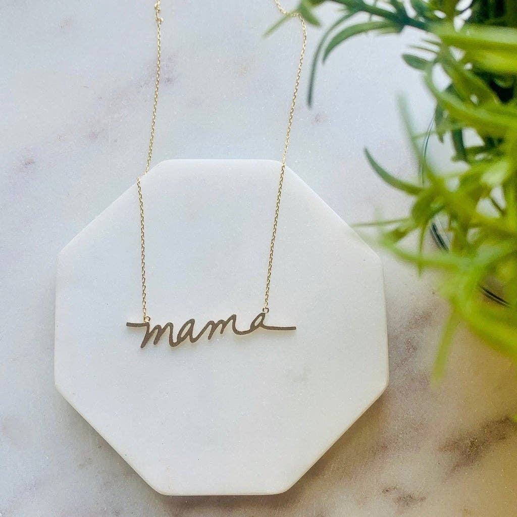 Mama Necklace in Silver