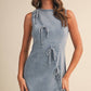 Kristen Ribbon Denim Dress